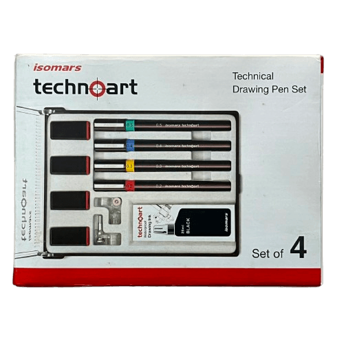 Techno art Drawing Pen Set of 4