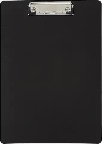 Black A4 Plastic Clipboard