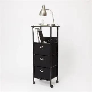 3-Drawer Cart On Wheels